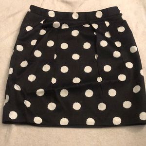 Ann Taylor Loft- Polka Dot Skirt with pockets